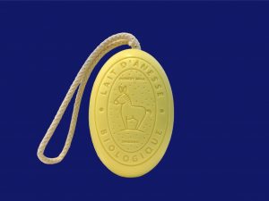 Jabón de leche de burra con cuerda fragancia limón