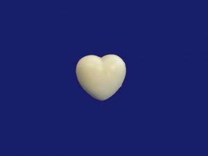 Figurita corazón blanco
