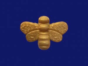 Figurita abeja dorada