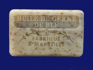 Jabón de manteca de karité fragancia aceite de germen de trigo