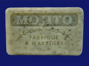 Jabon de manteca de karite fragancia mojito exfoliante