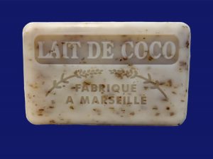 Jabón de manteca de karité fragancia leche de coco