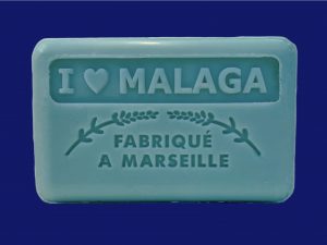 Jabón de manteca de karité fragancia I Love Malaga, flor de loto