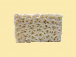 Jabón exfoliante y reafirmante de polvo de arroz y salvado de trigo fragancia leche de burra