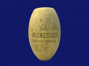Jabón rotatorio vintage fragancia limón exfoliante