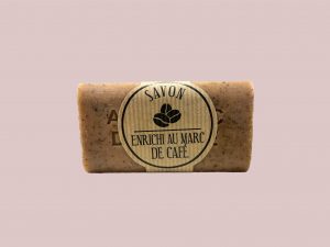 Jabón exfoliante para la cara de posos de café