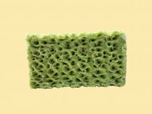 Jabón exfoliante y reafirmante de polvo de arroz y salvado de trigo fragancia verbena