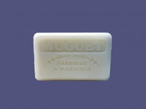 Jabón de manteca de karité fragancia lirio del valle 60g