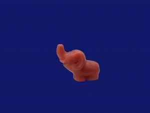 Figurita elefante rosa