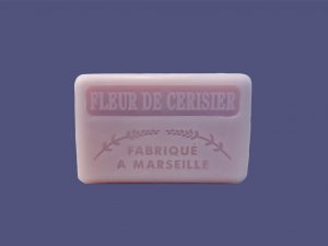 Jabón de manteca de karité fragancia flor de cereza 60g