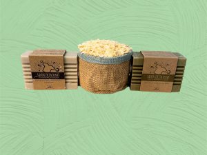 Jabón quitamanchas, lavaplatos y escama para hacer detergente