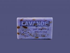 Jabón de leche de burra fragancia lavanda exfoliante 60g