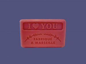 Jabón de manteca de karité fragancia I❤️U 60g