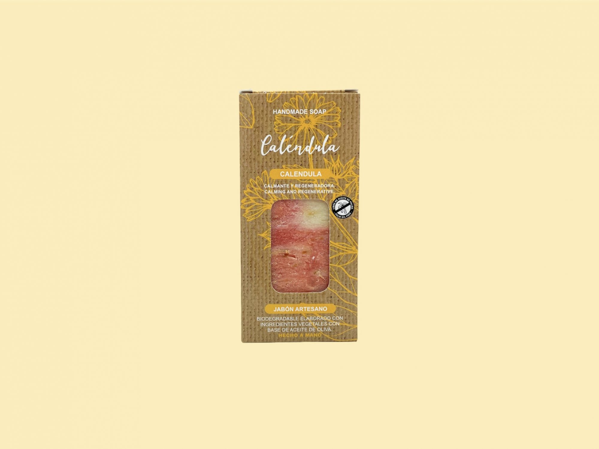Jabón de caléndula para piel atopica