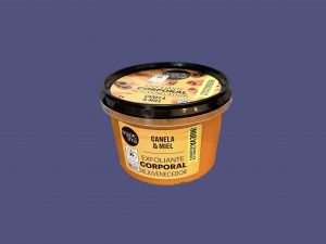 Exfoliante corporal rejuvenecedor de canela y miel