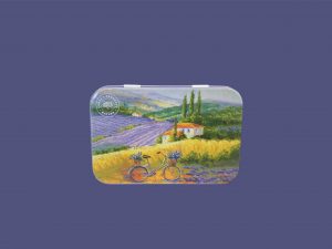 Caja metálica 125g campo de Provenza
