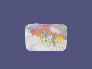 Caja metálica 125g unicornio