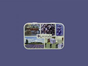 Caja metálica 125g lavanda