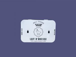 Caja metálica 125g blanca lait d’ânesse