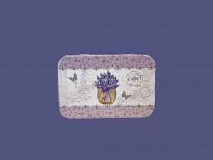 Caja metálica 125g saco de lavanda