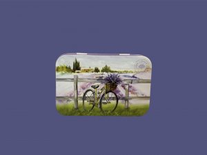 Caja metálica 125g bicicleta