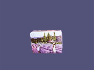 Caja metálica 60g campo de lavanda
