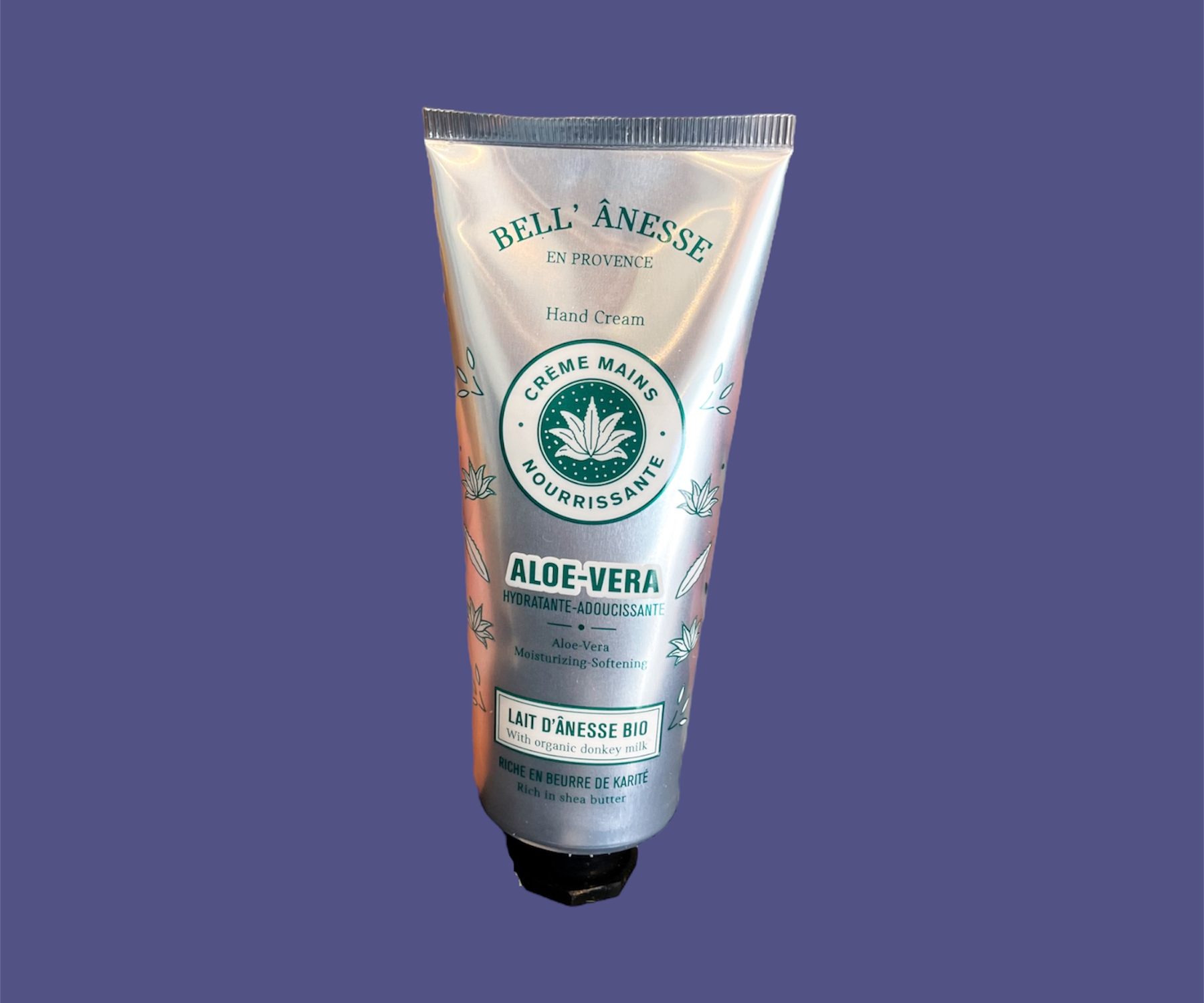 Crema de manos de leche de burra fragancia aloe vera
