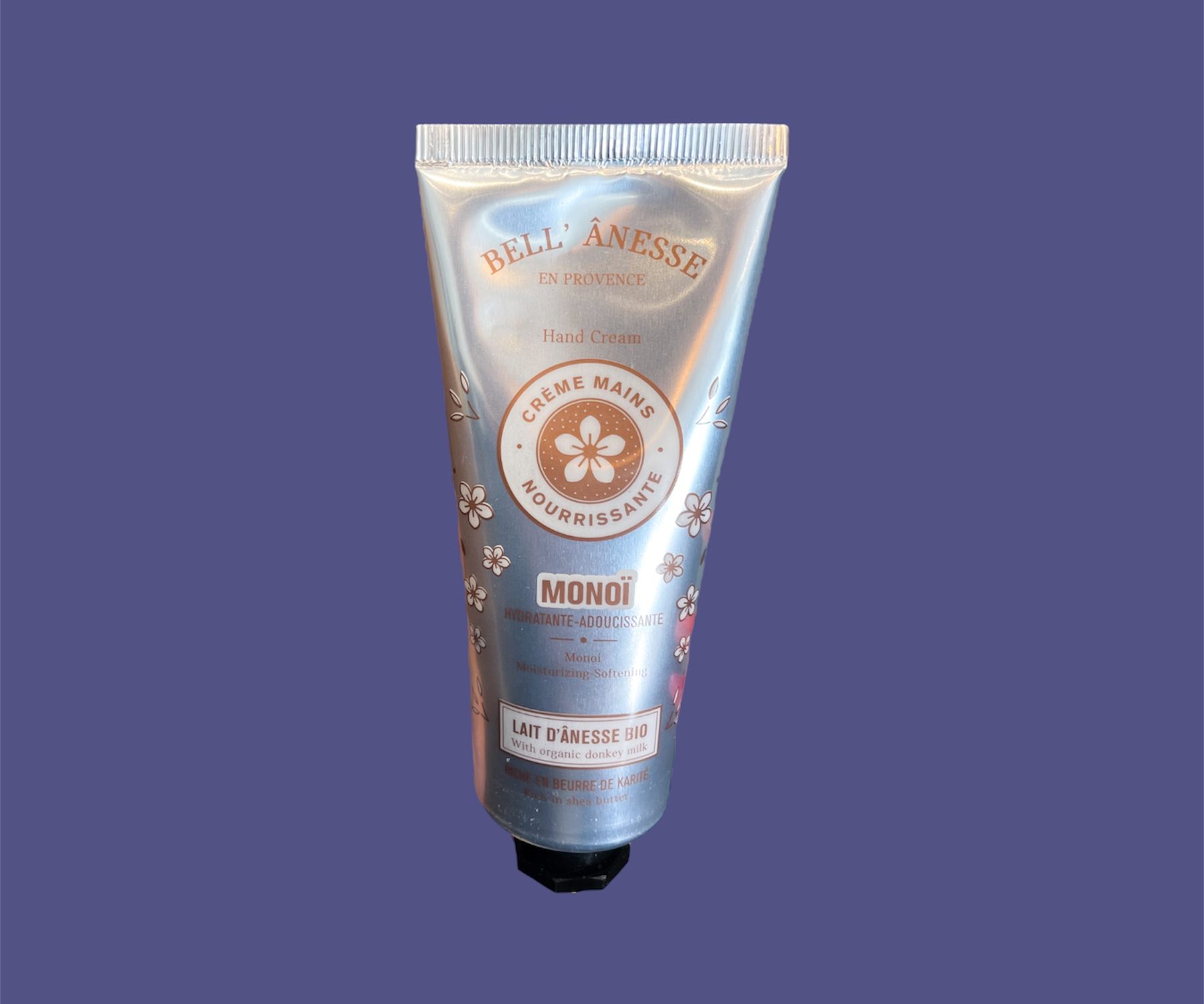 Crema de manos de leche de burra fragancia monoï