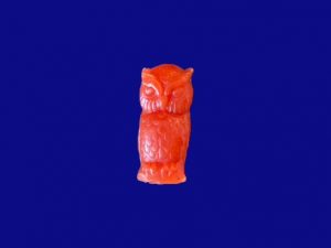 Figurita búho naranja