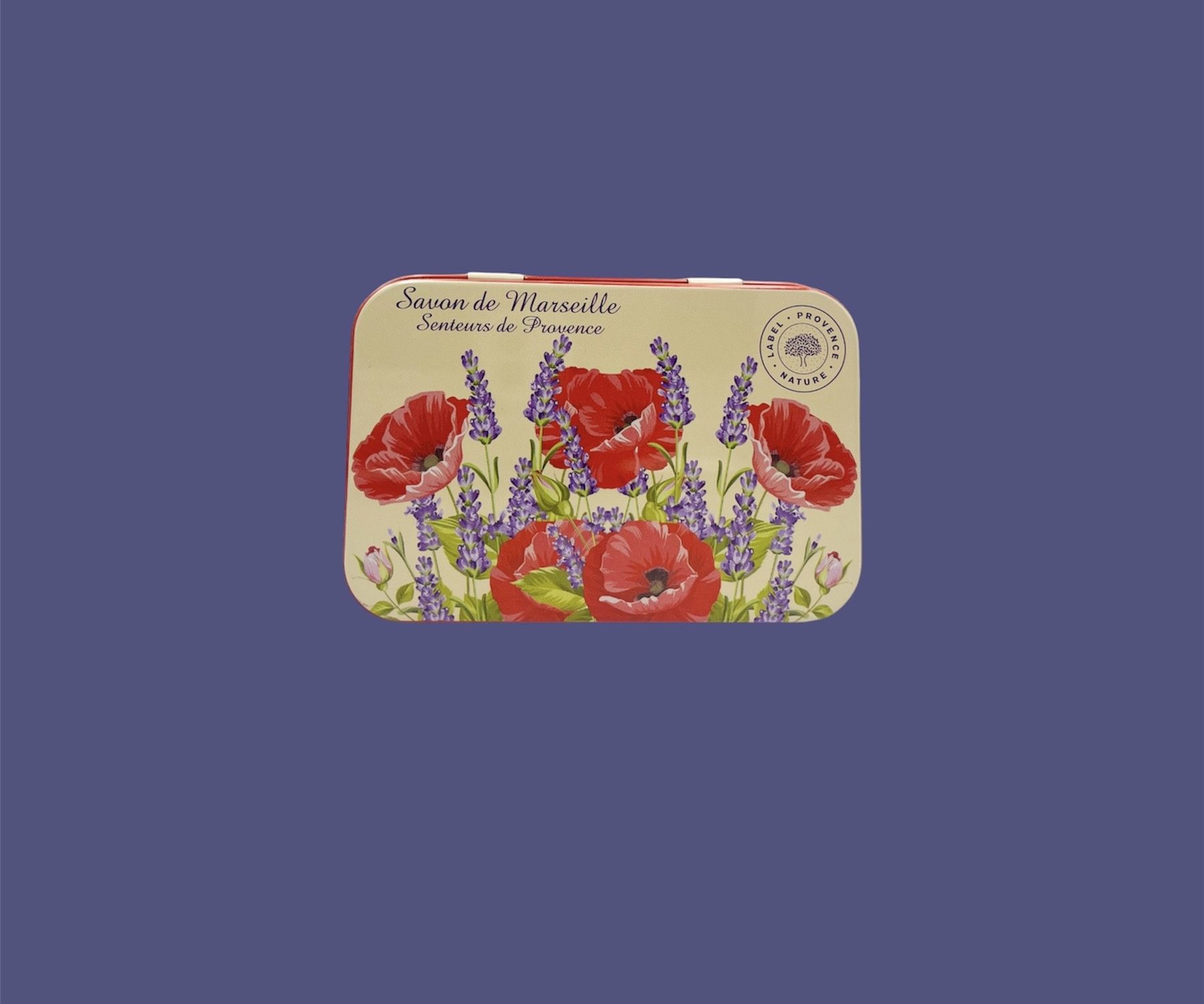 Caja metálica 125g amapolas