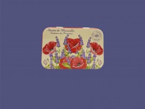 Caja metálica 125g amapolas