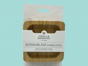 Jabonera rectangular de bambu