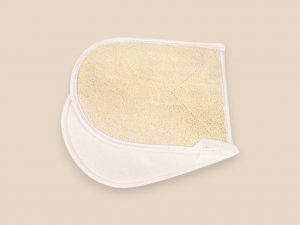 Guante de lufa y algodón