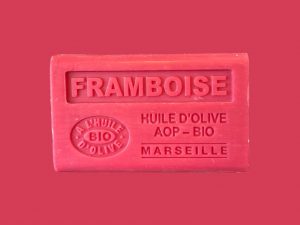 Jabón de aceite de oliva fragancia frambuesa