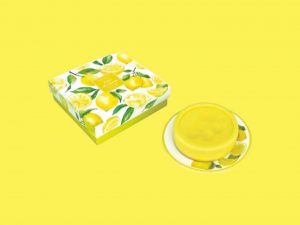 cofre jabón y jabonera de limón