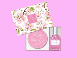 Cofre jabón y perfume 25ml de flor de cerezo