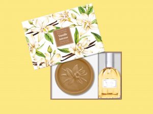 Cofre jabón y perfume 25ml de vainilla