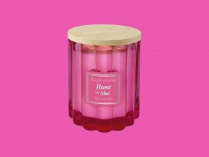 Vela de cera de soja 100g de rosa